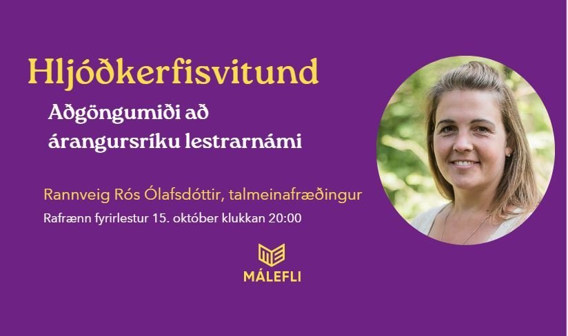 Hljóðkerfisvitund -aðgöngumiði að árangursríku lestrarnámi