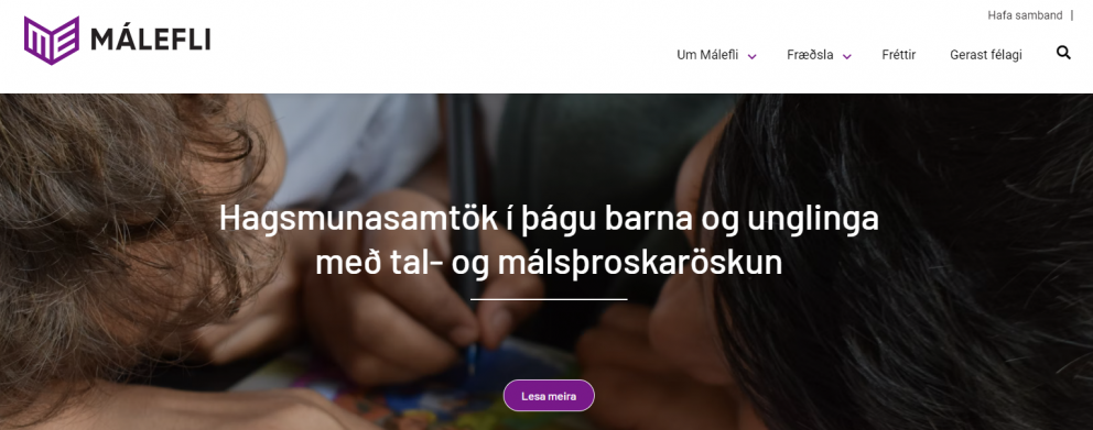 Ný heimasíða og logo Máleflis